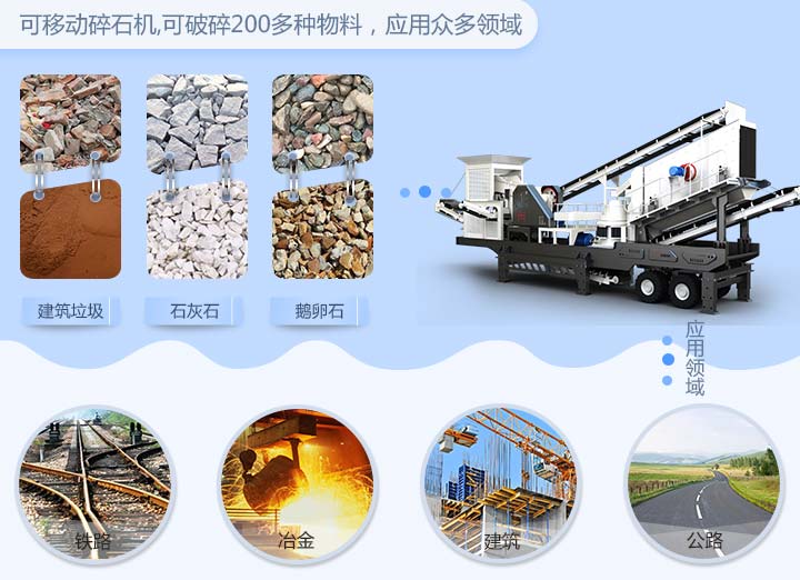 可移動(dòng)碎石機應用領(lǐng)域