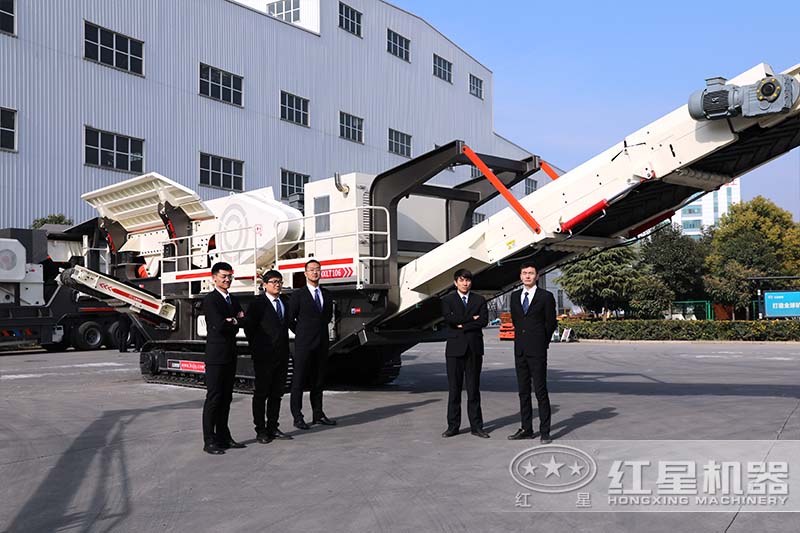 大型流動(dòng)石子加工機