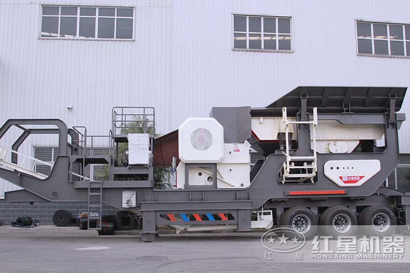 大型移動(dòng)顎式軋石機