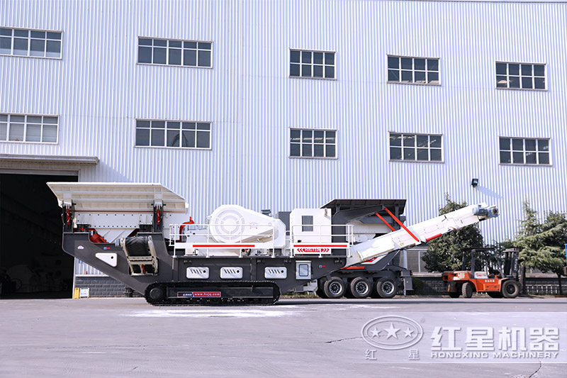 大型移動(dòng)顎式打砂機