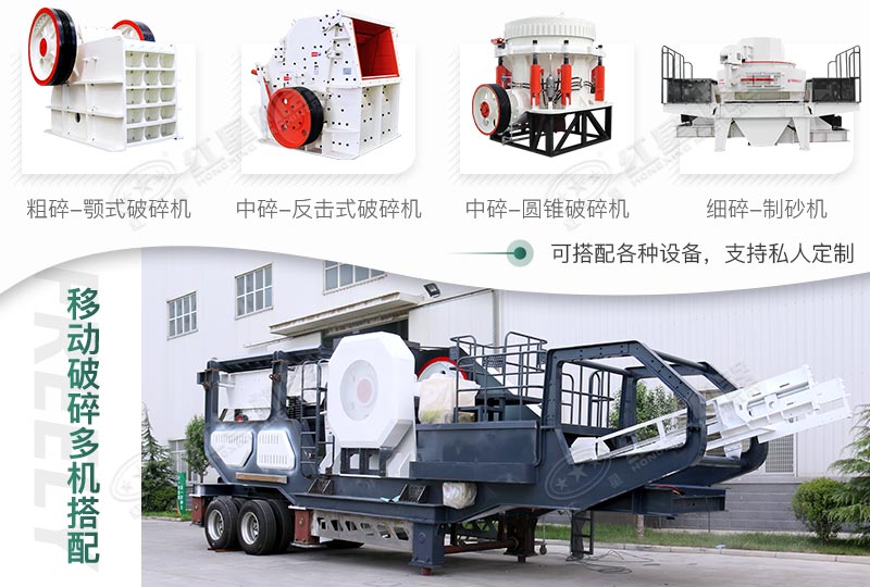 可自由搭配的移動(dòng)破碎機